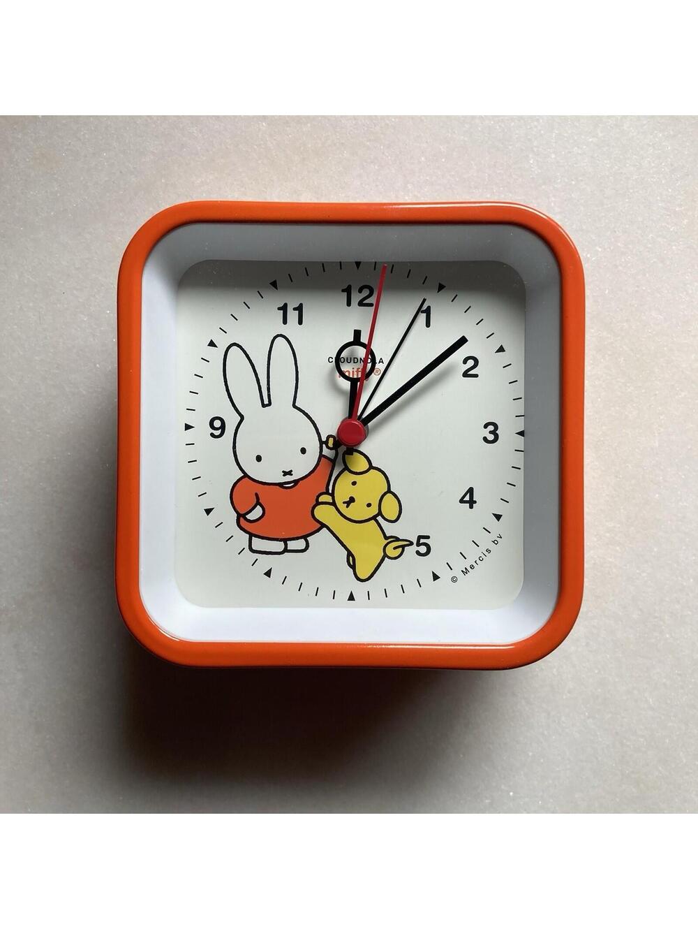 Rare Orange Cloudnola Miffy Alarm Clock Desk Table Lamp Light Dopamine Kids